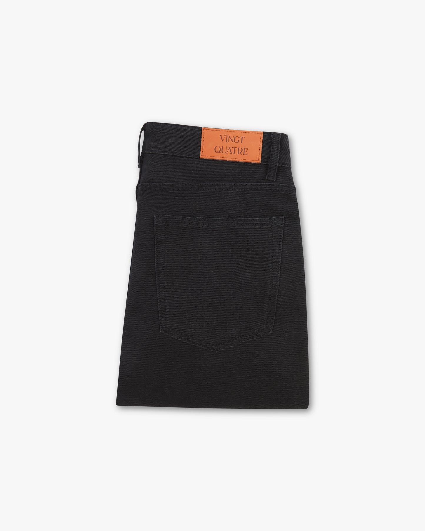 Vingt Quatre Slim Fit Washed Black Jeans