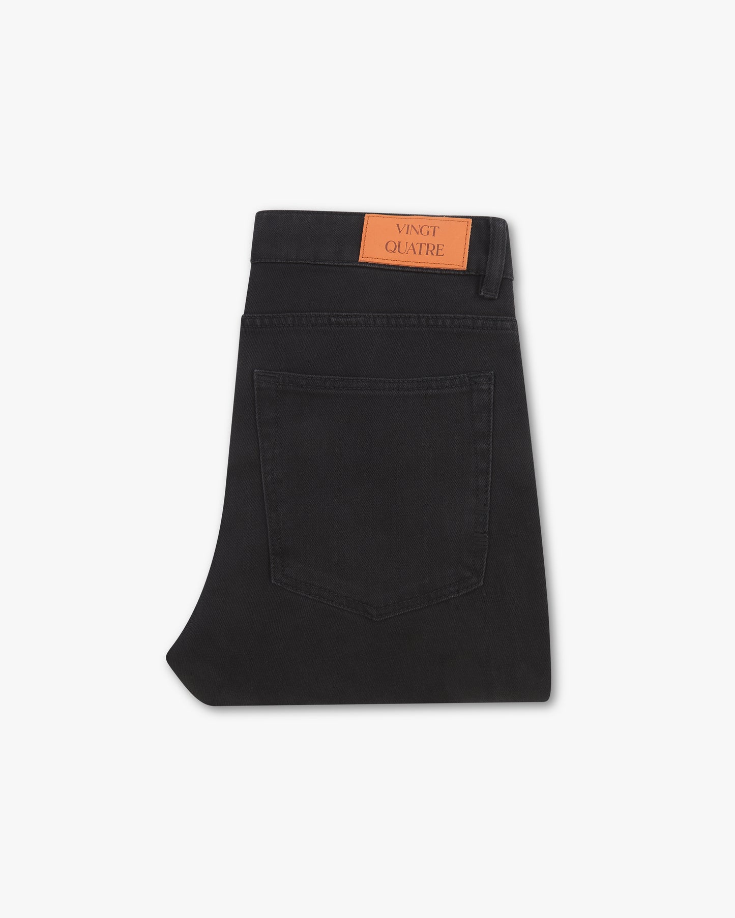 Vingt Quatre Straight Fit Washed Black Jeans