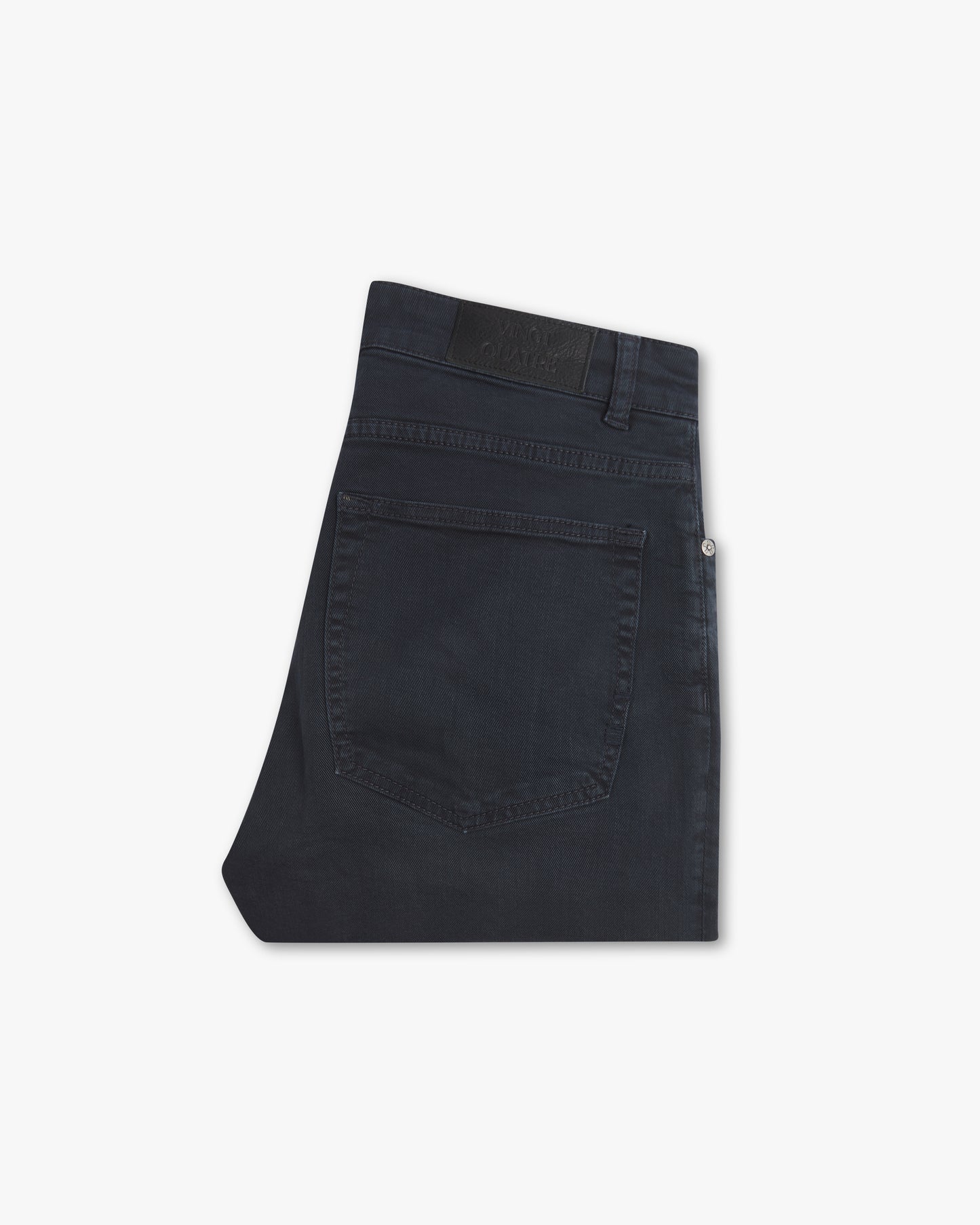 Vingt Quatre Slim Fit Navy Garment Dye Jeans