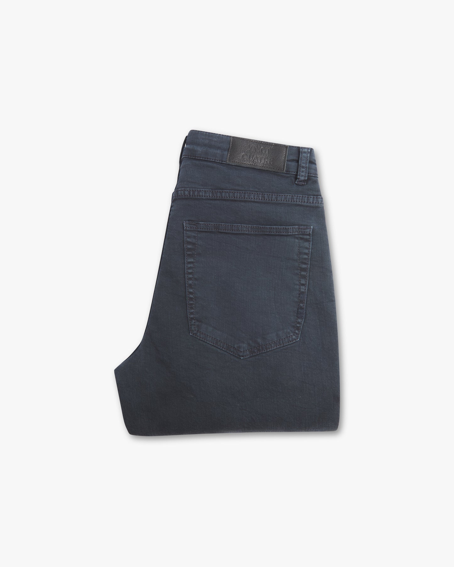 Vingt Quatre Taper Fit Navy Garment Dye Jeans