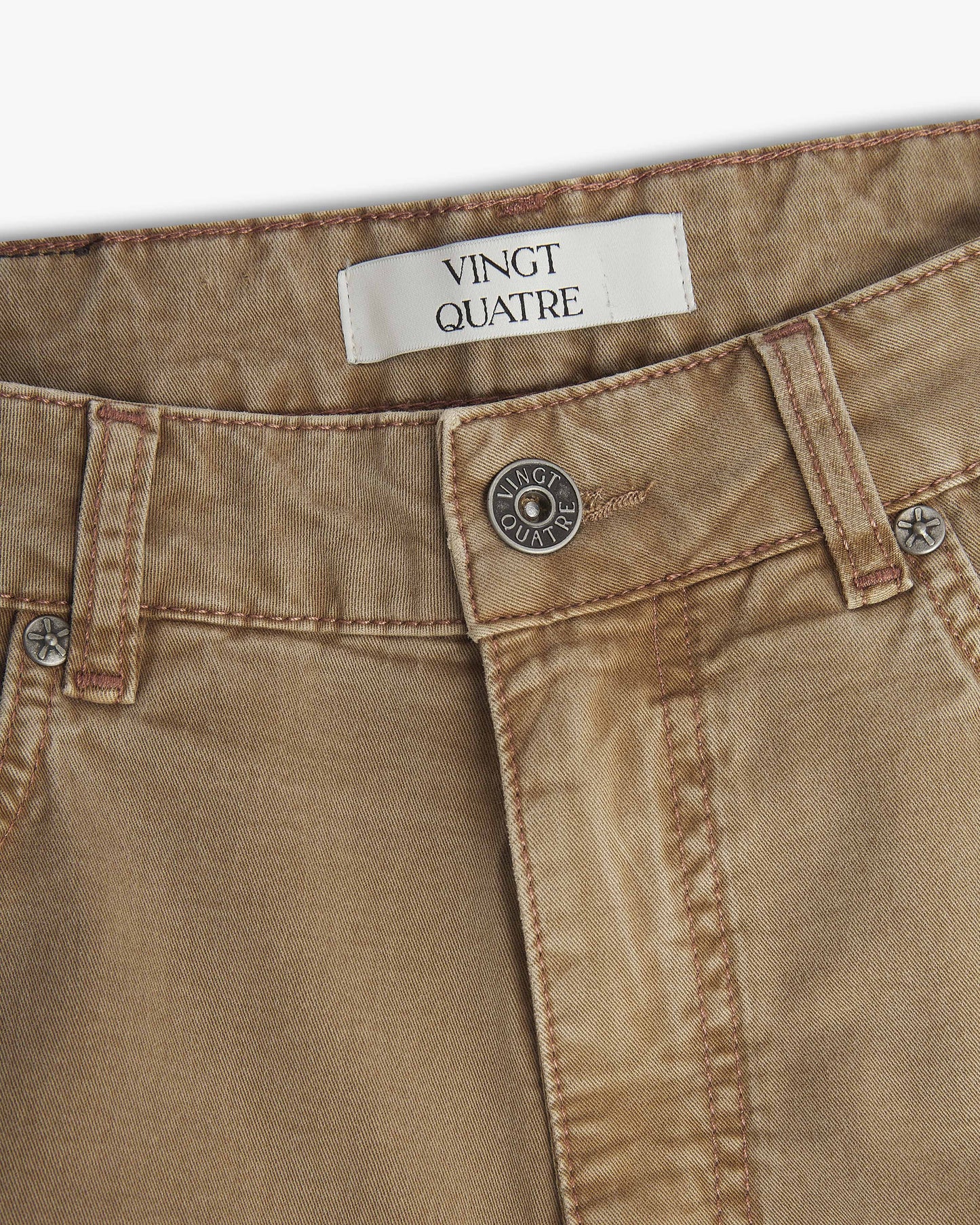 Vingt Quatre Taper Fit Tobacco Jeans