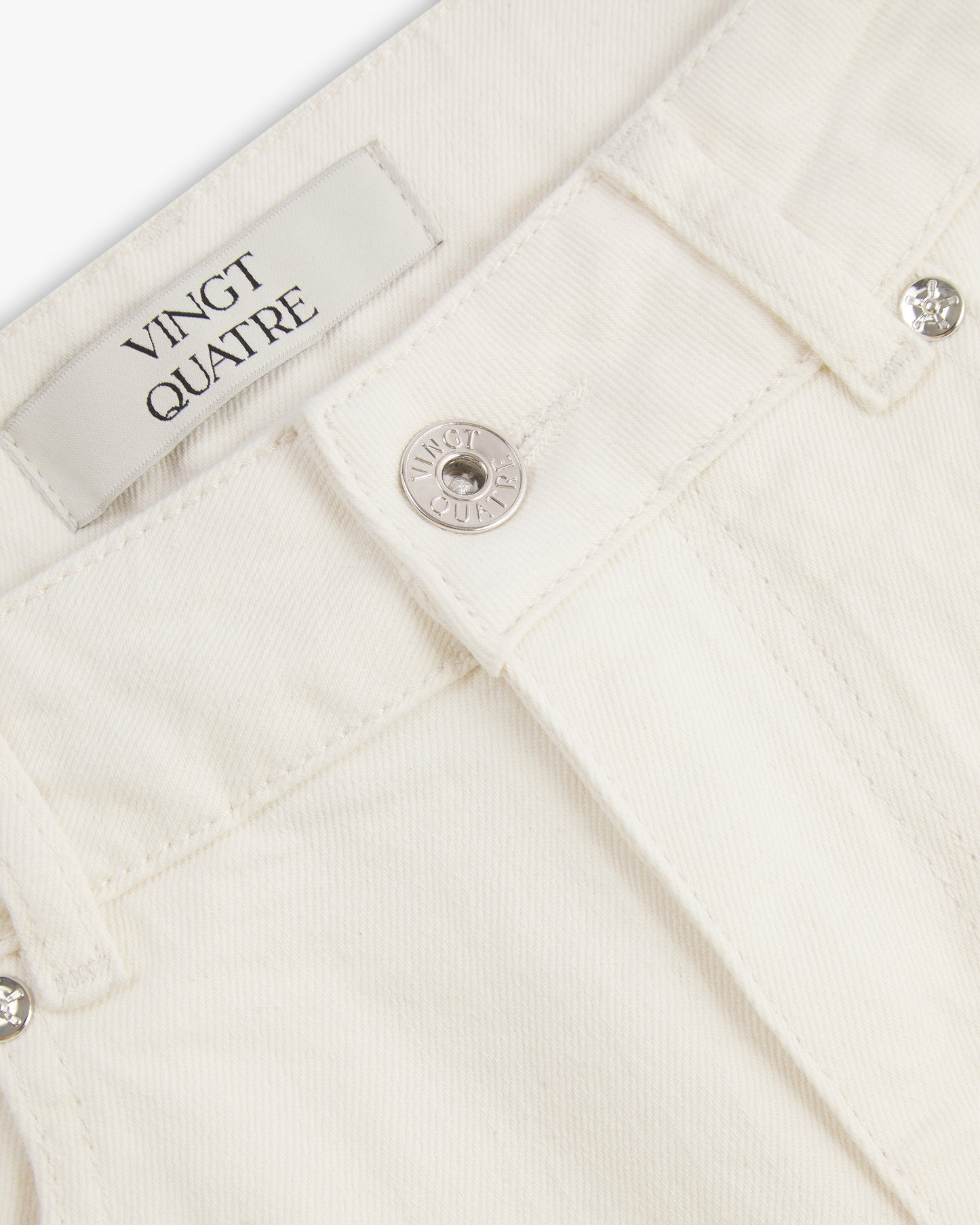 Vingt Quatre Straight Fit Chalk White Jeans