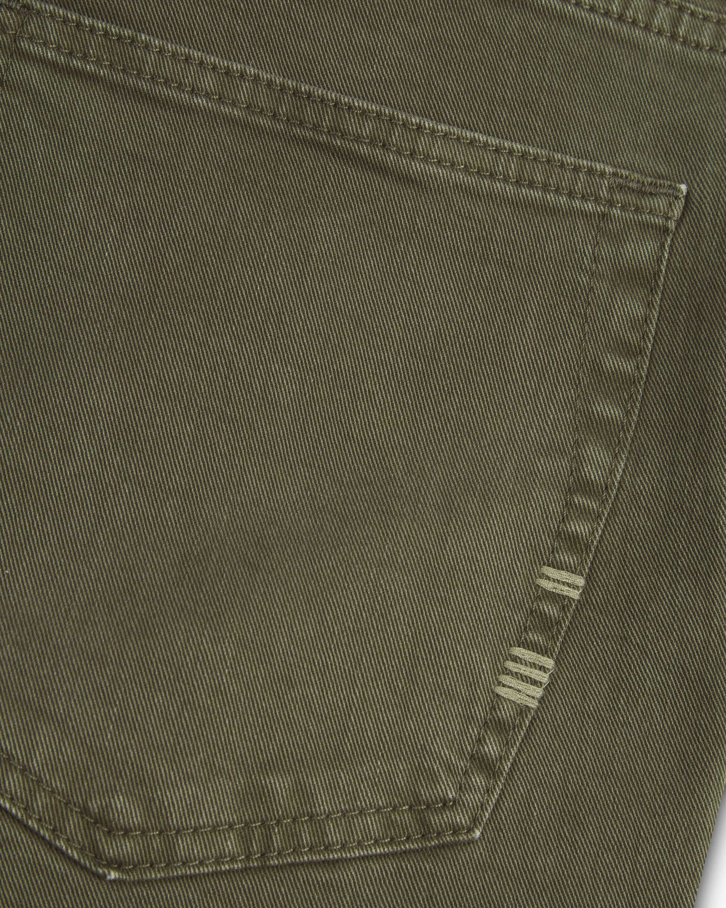 Vingt Quatre Slim Fit Olive Green Garment Dye Jeans