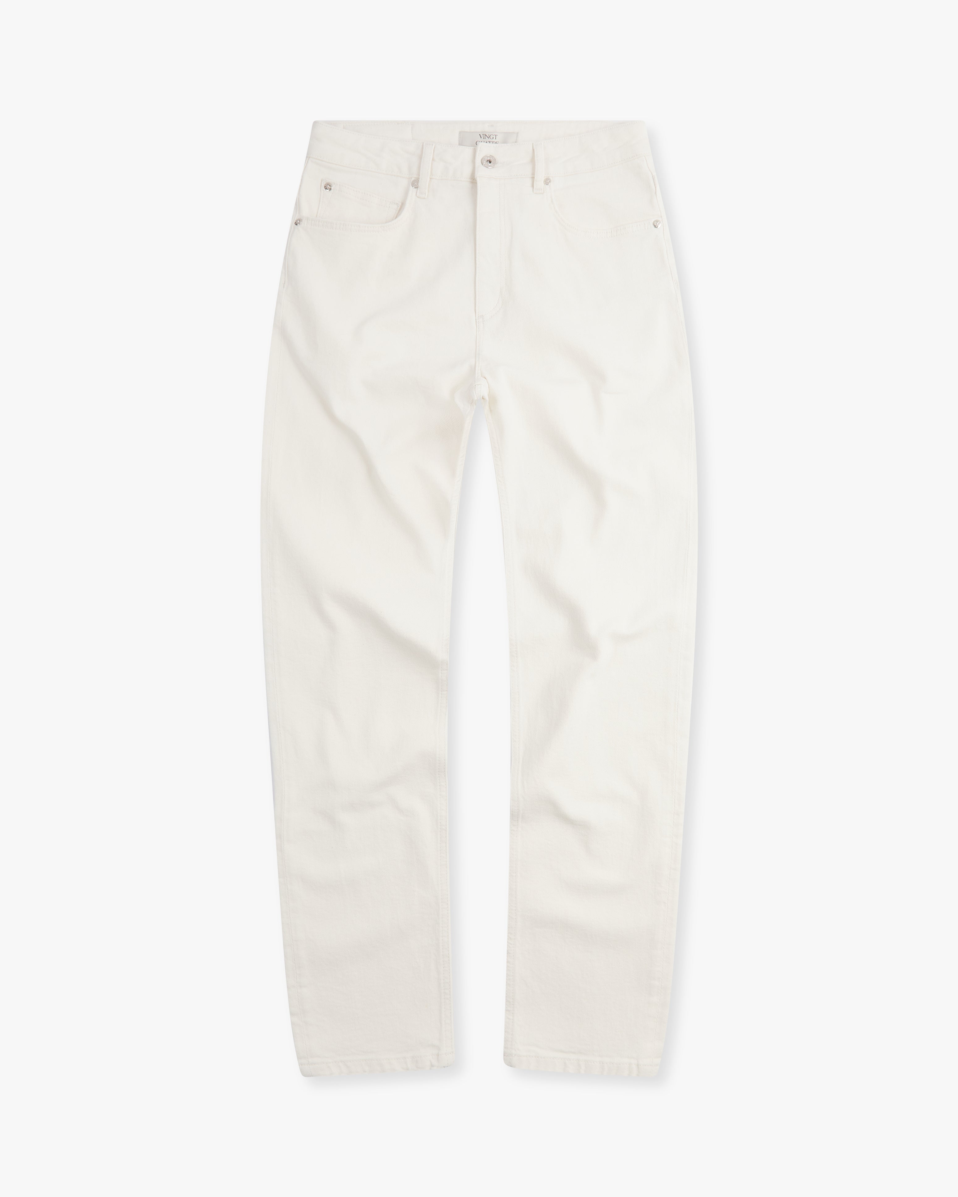 Men's Slim Fit Jeans in Chalk White — The Taylor | Vingt Quatre