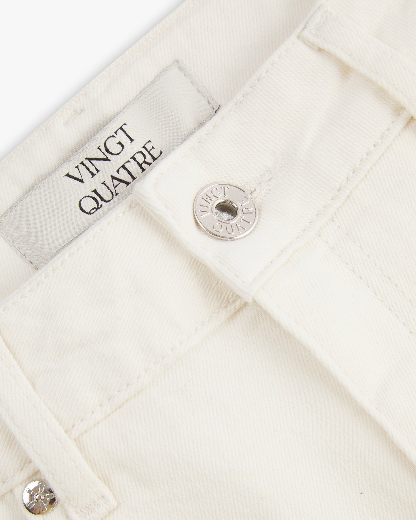 Vingt Quatre Slim Fit Chalk White Jeans