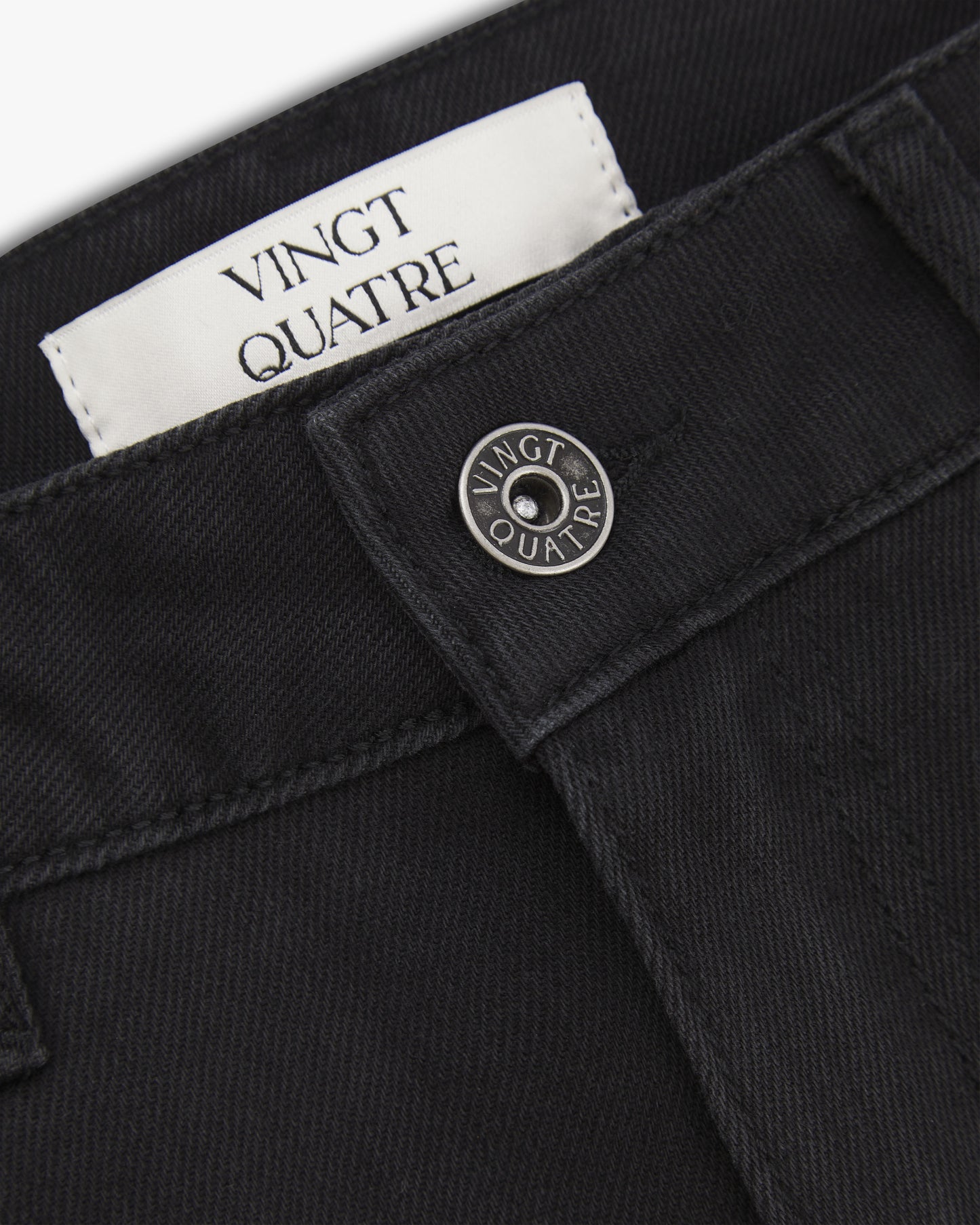 Vingt Quatre Slim Fit Stay Black Jeans