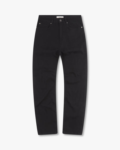 Vingt Quatre Straight Fit Washed Black Jeans