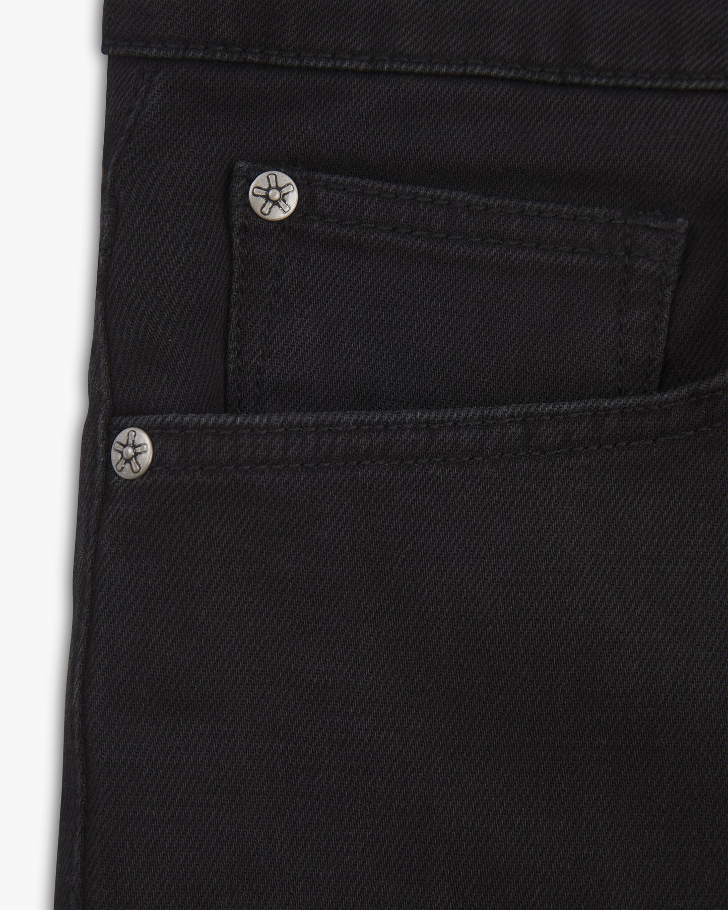 Vingt Quatre Taper Fit Washed Black Jeans