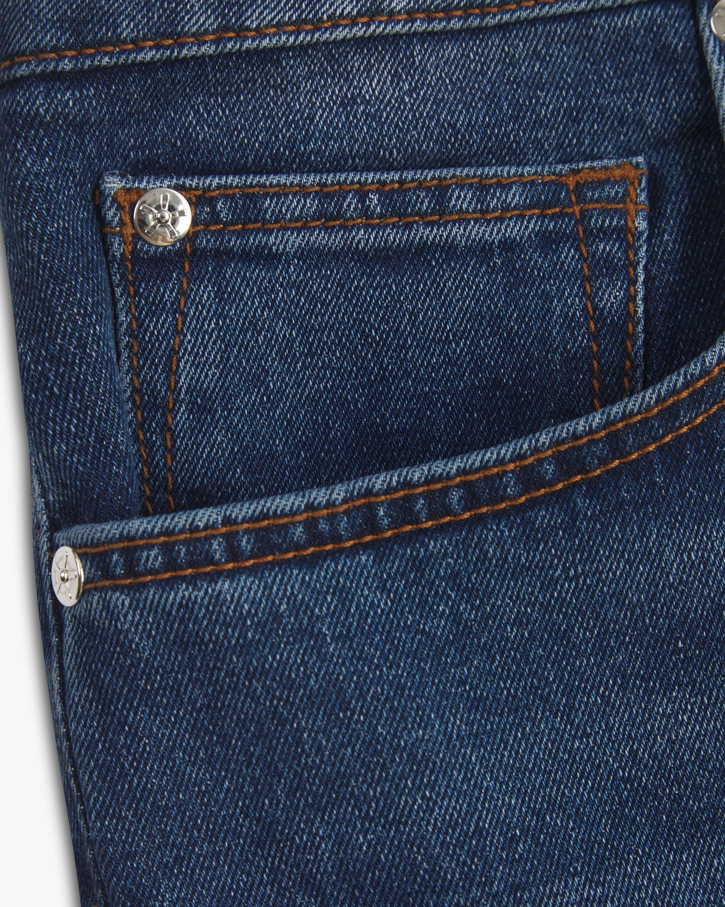 Vingt Quatre Taper Fit Mid Blue Jeans