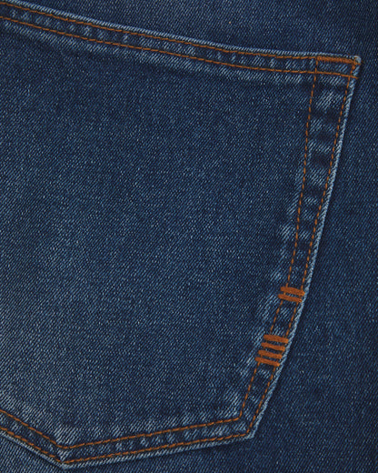 Vingt Quatre Taper Fit Mid Blue Jeans