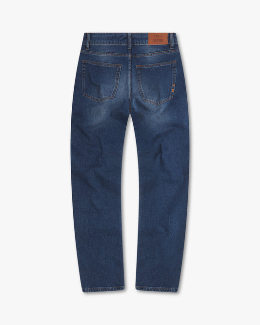 Vingt Quatre Slim Fit Mid Blue Jeans