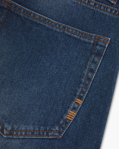 Vingt Quatre Slim Fit Mid Blue Jeans