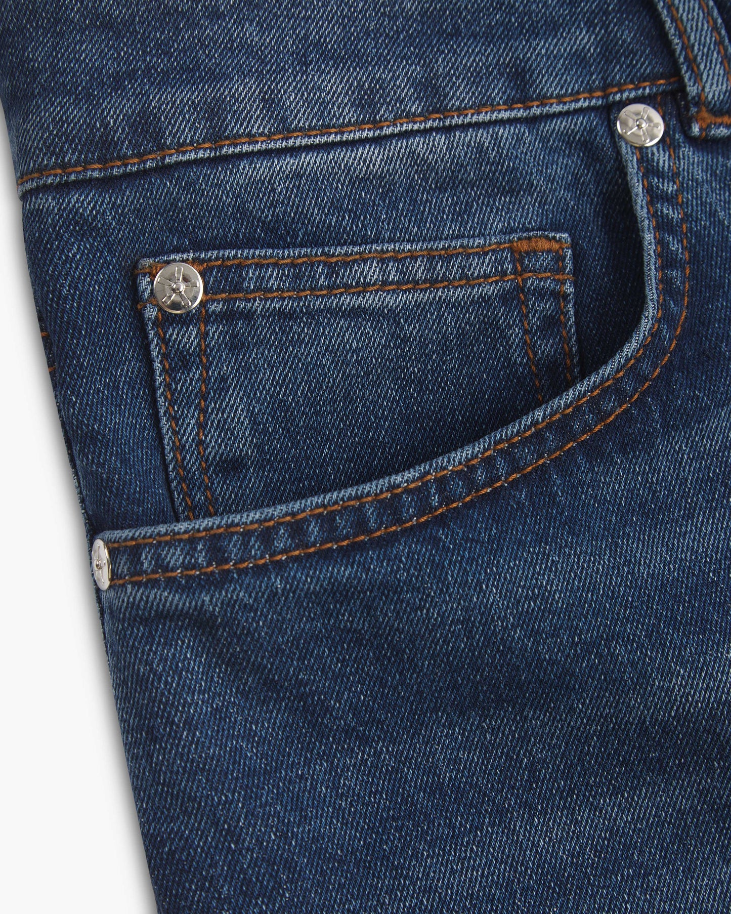 Vingt Quatre Straight Fit Mid Blue Jeans