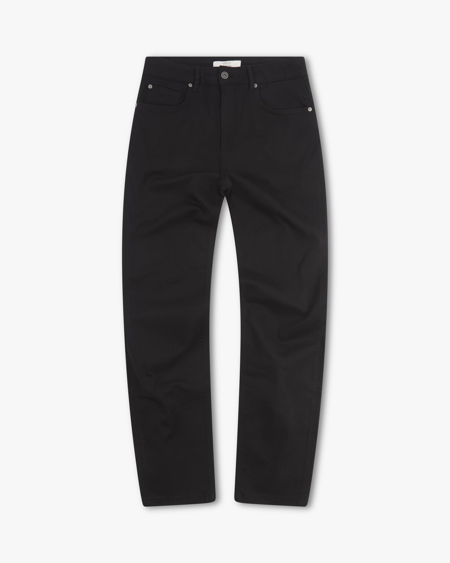 Vingt Quatre Taper Fit Stay Black Jeans