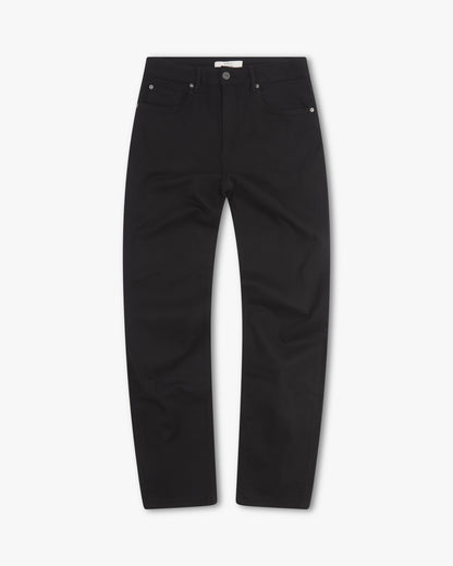 Vingt Quatre Taper Fit Stay Black Jeans