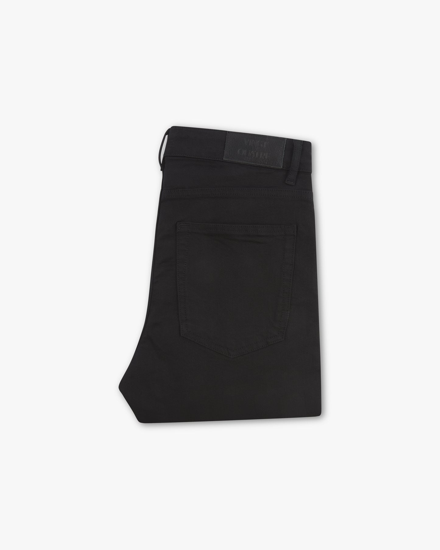 Vingt Quatre Taper Fit Stay Black Jeans