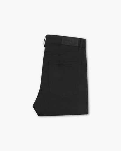 Vingt Quatre Taper Fit Stay Black Jeans