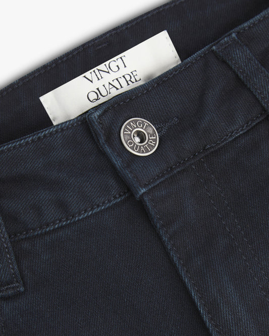Vingt Quatre Slim Fit Blue Black Jeans