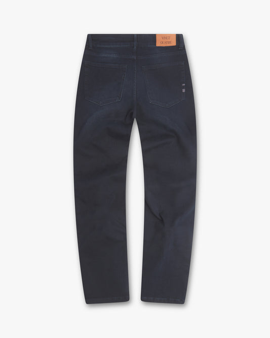 Vingt Quatre Taper Fit Blue Black Jeans
