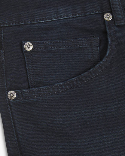 Vingt Quatre Taper Fit Blue Black Jeans
