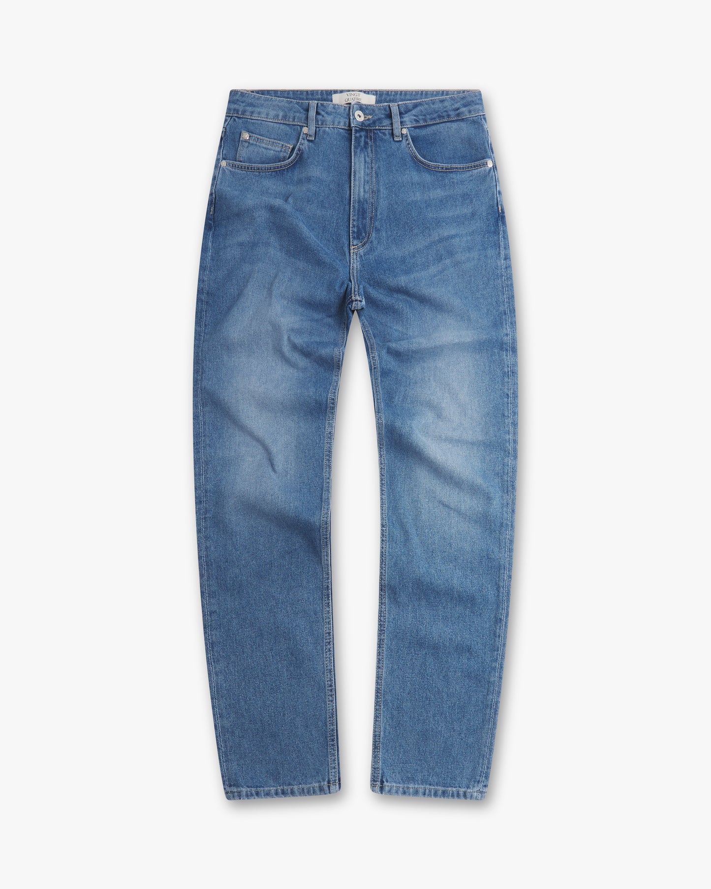 Vingt Quatre Taper Fit Light Blue Jeans