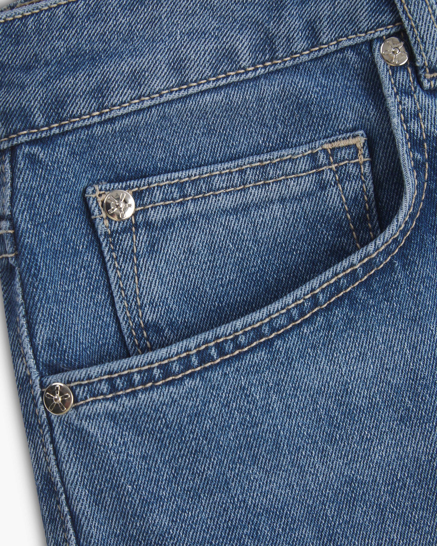 Vingt Quatre Taper Fit Light Blue Jeans