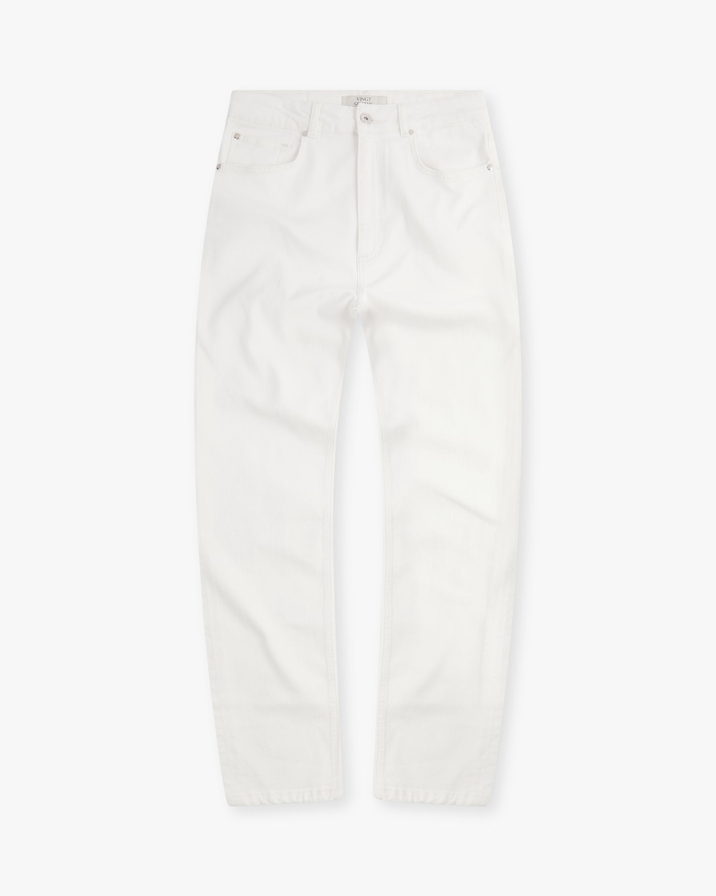 Vingt Quatre Slim Fit Chalk White Garment Dye Jeans