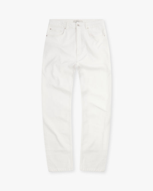 Vingt Quatre Slim Fit Chalk White Garment Dye Jeans