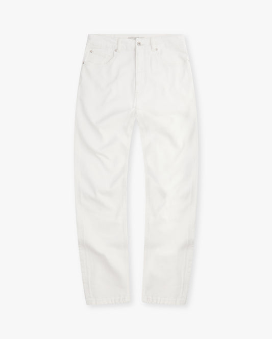 Vingt Quatre Taper Fit Chalk White Garment Dye Jeans
