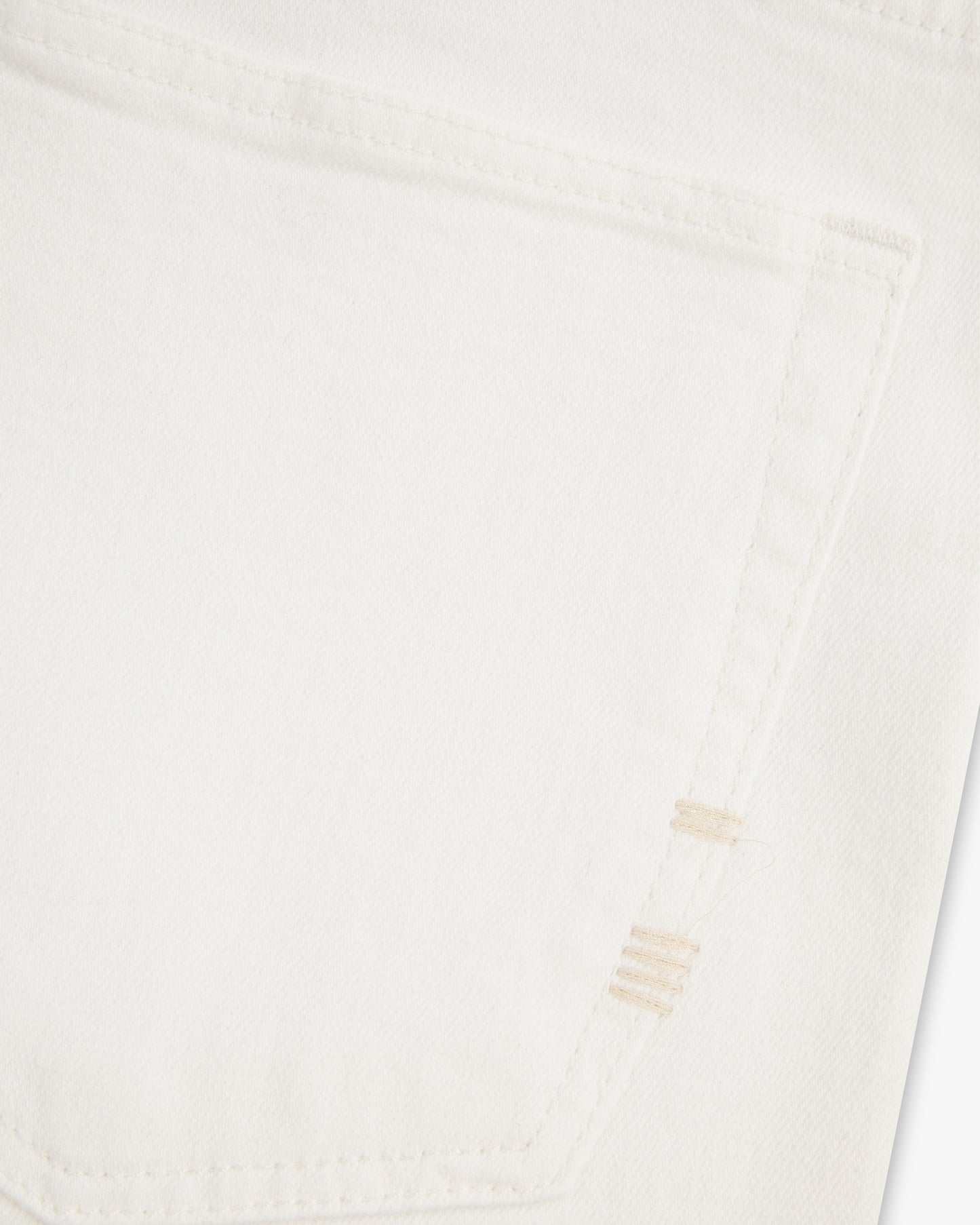 Vingt Quatre Taper Fit Chalk White Garment Dye Jeans