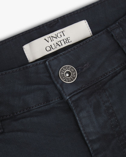 Vingt Quatre Slim Fit Navy Garment Dye Jeans