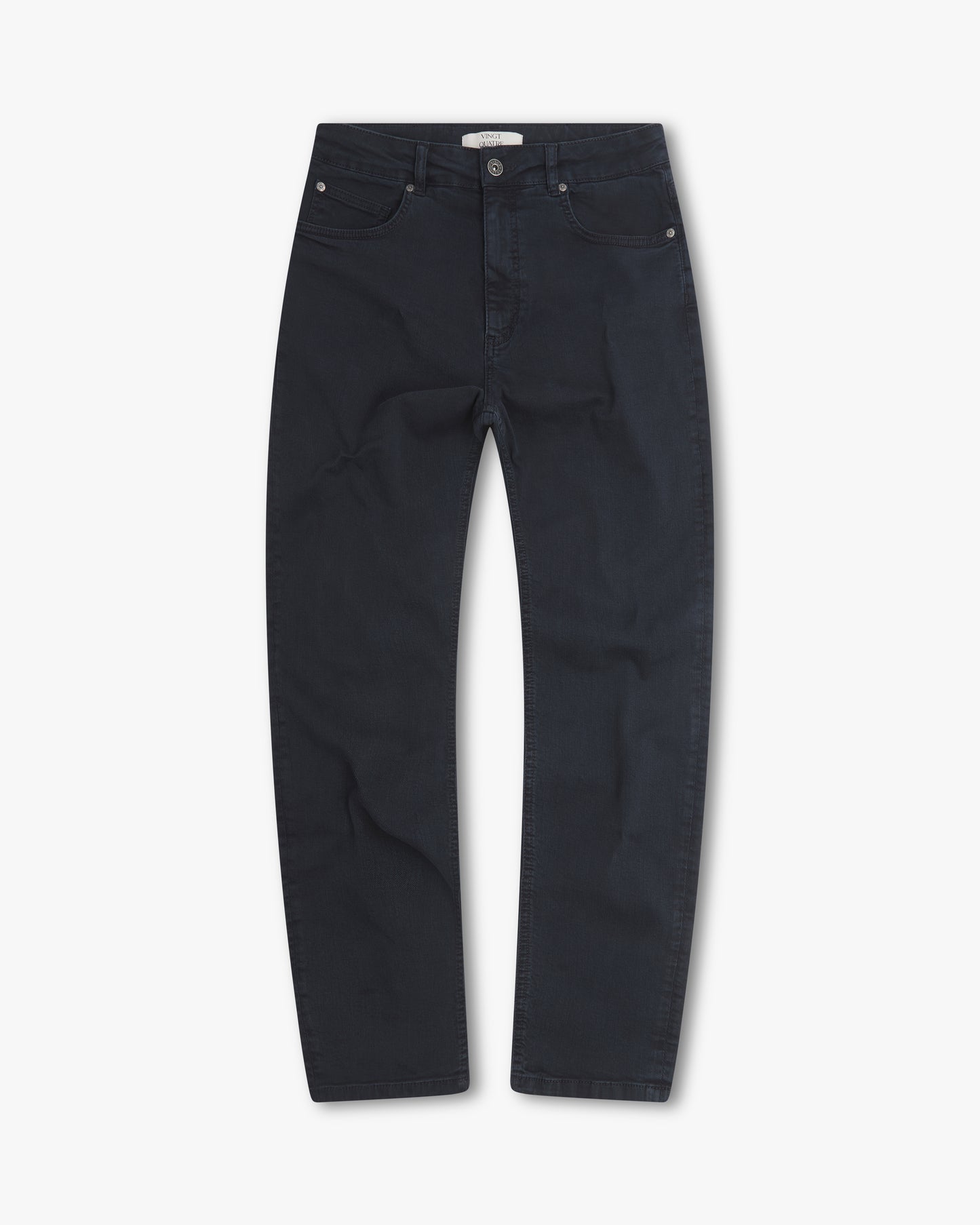Vingt Quatre Taper Fit Navy Garment Dye Jeans