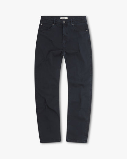 Vingt Quatre Taper Fit Navy Garment Dye Jeans