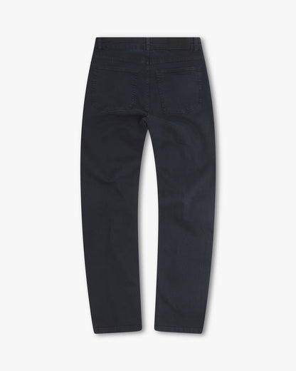 Vingt Quatre Taper Fit Navy Garment Dye Jeans