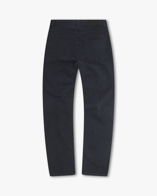 Vingt Quatre Taper Fit Navy Garment Dye Jeans