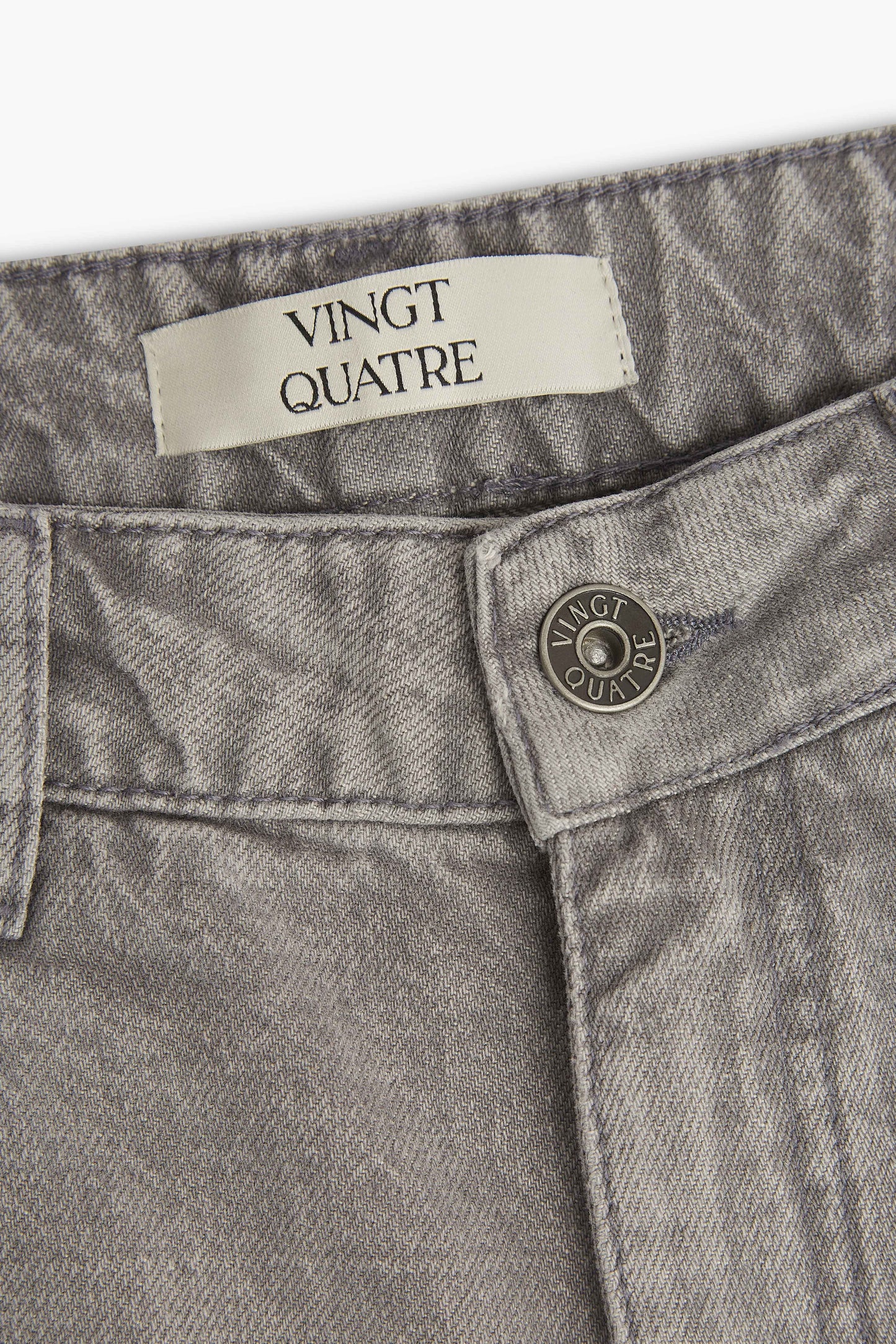 Vingt Quatre Straight Fit Cool Grey Jeans