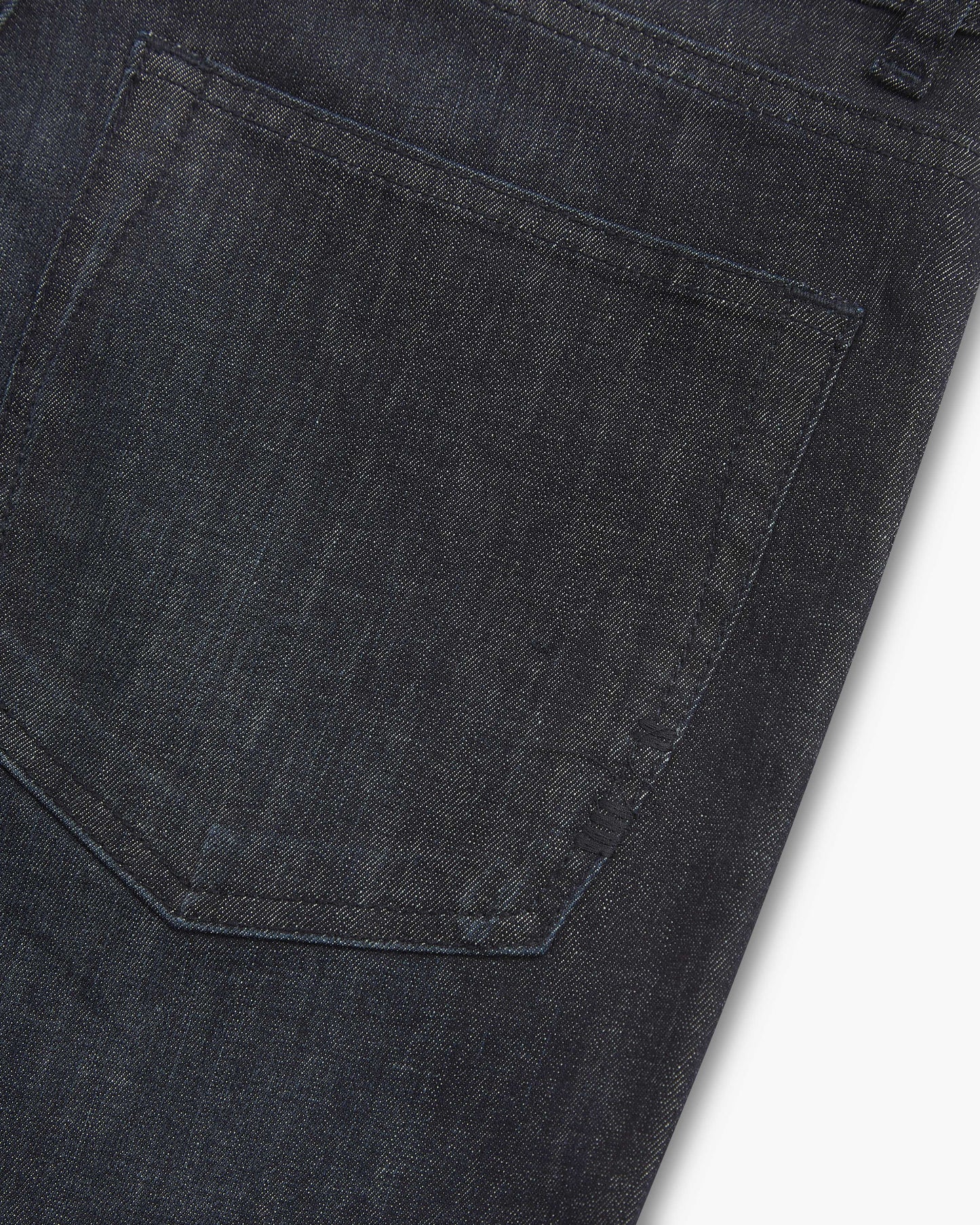 Vingt Quatre Taper Fit Linen Blend Deep Blue Jeans