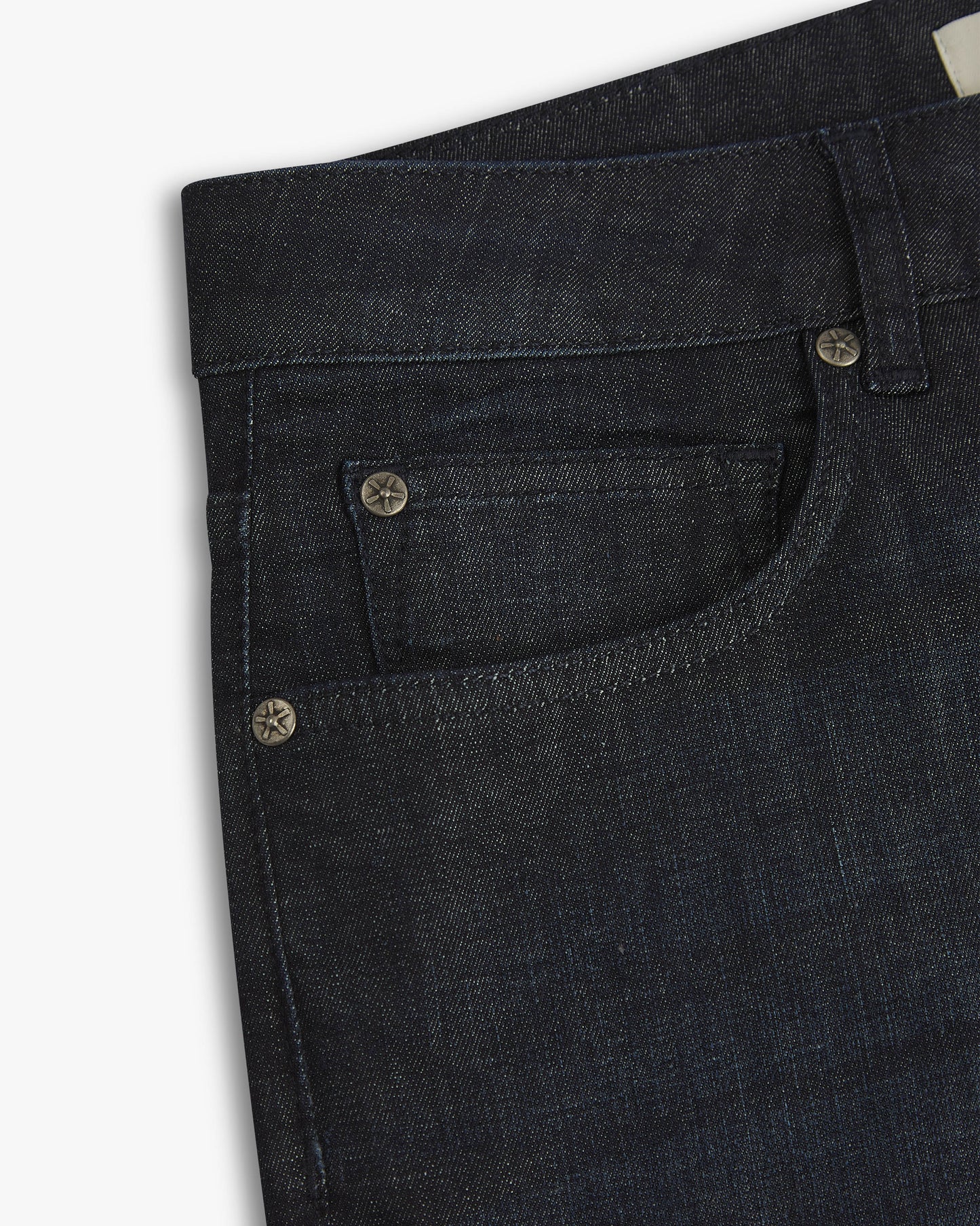 Vingt Quatre Taper Fit Linen Blend Deep Blue Jeans