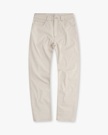 Vingt Quatre Taper Fit Ivory Jeans