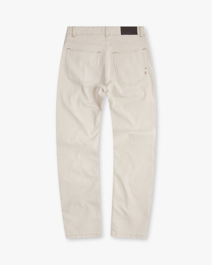 Vingt Quatre Taper Fit Ivory Jeans