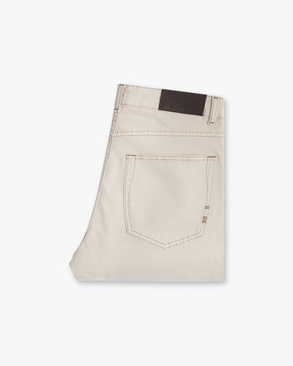 Vingt Quatre Taper Fit Ivory Jeans