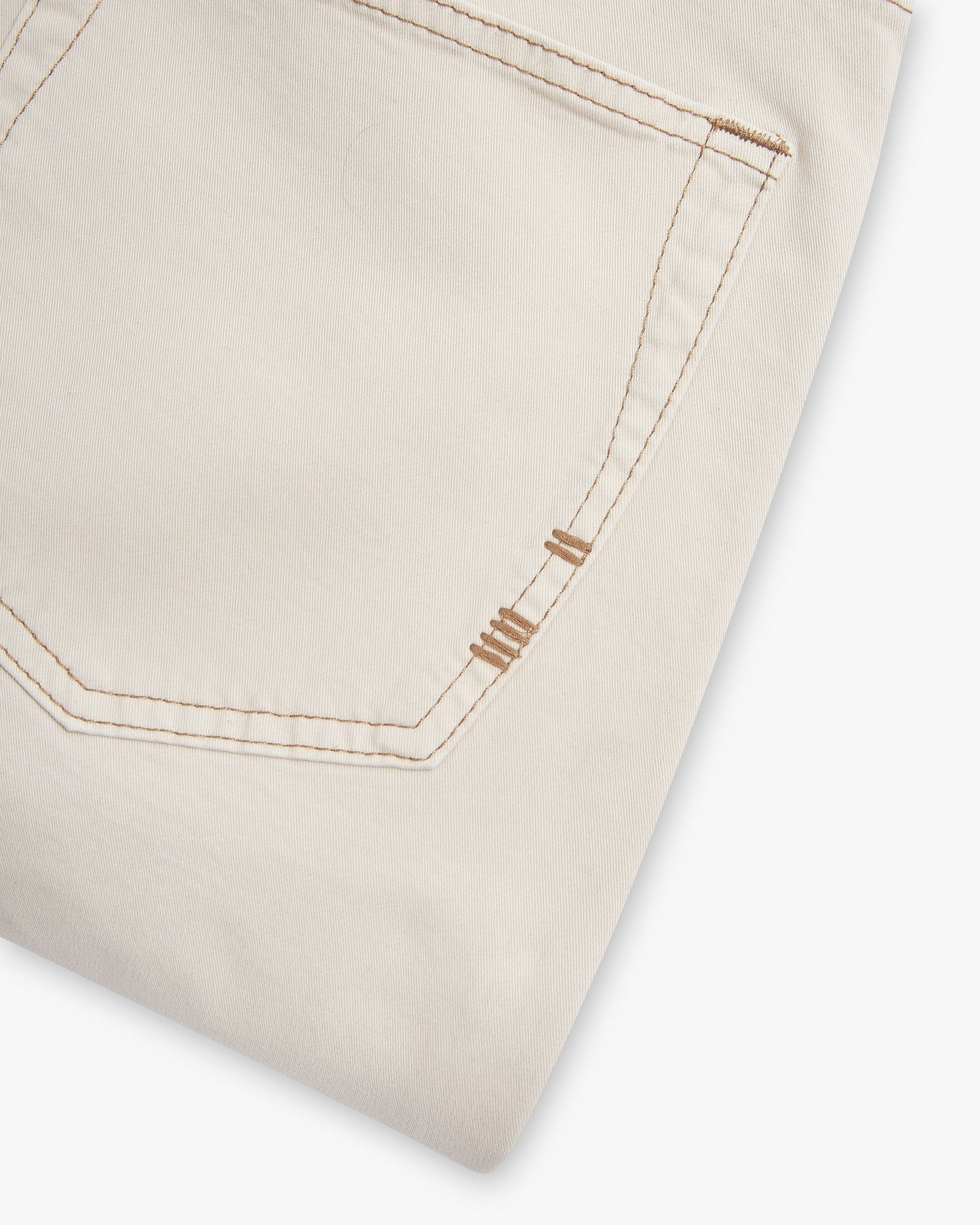 Vingt Quatre Taper Fit Ivory Jeans