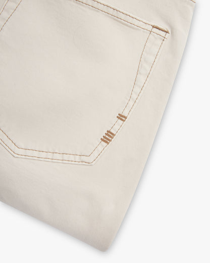 Vingt Quatre Taper Fit Ivory Jeans