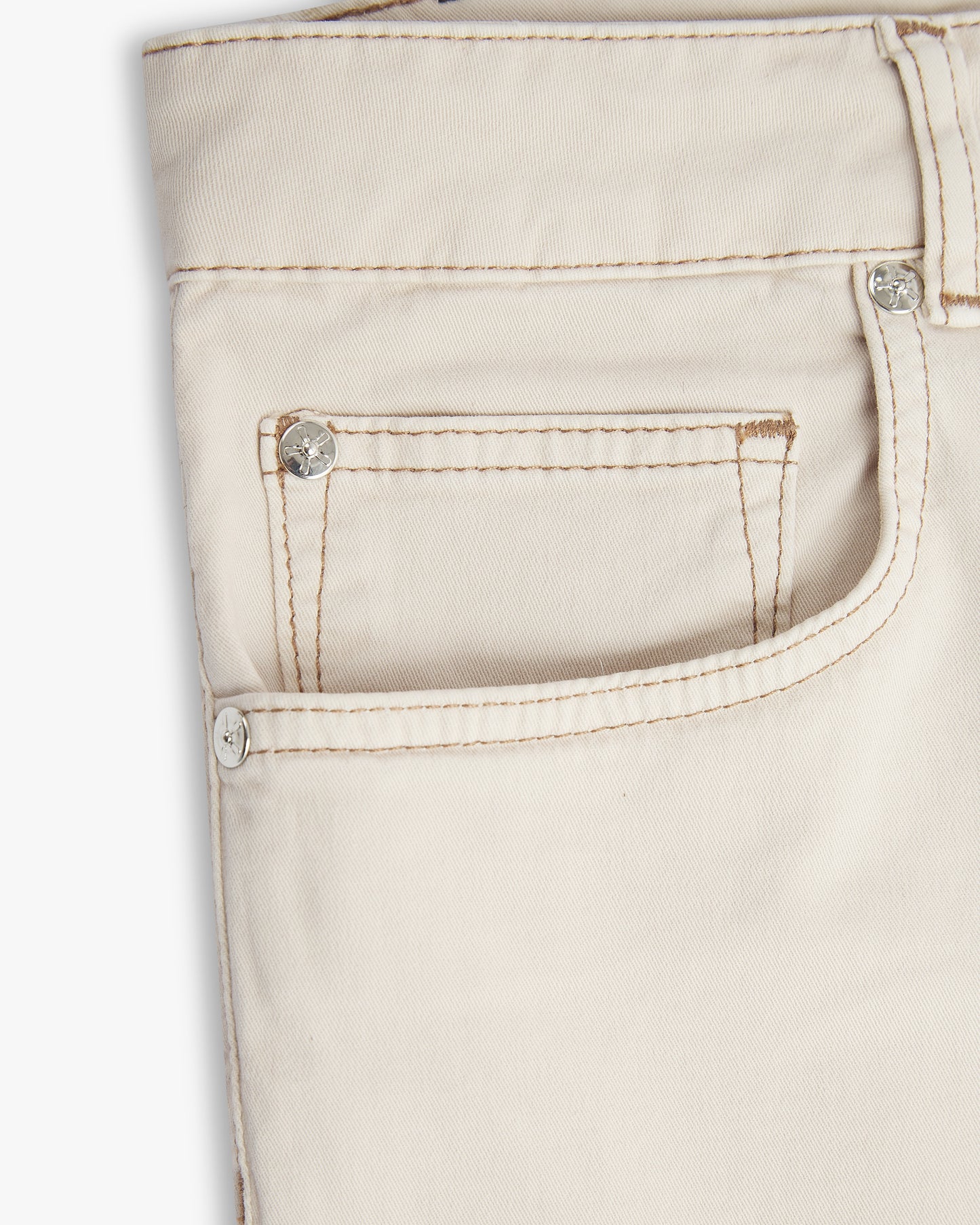 Vingt Quatre Taper Fit Ivory Jeans