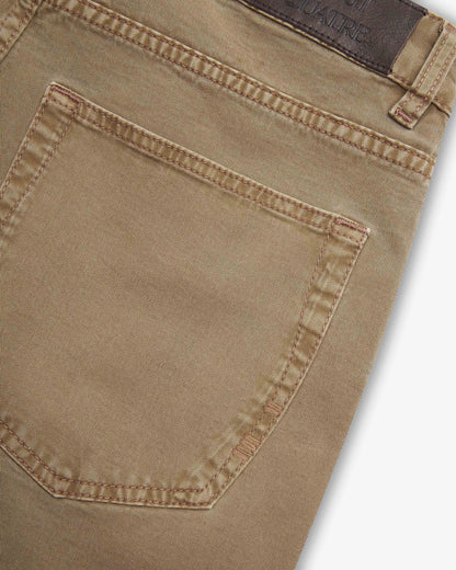 Vingt Quatre Taper Fit Tobacco Jeans