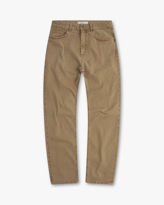 Vingt Quatre Taper Fit Tobacco Jeans
