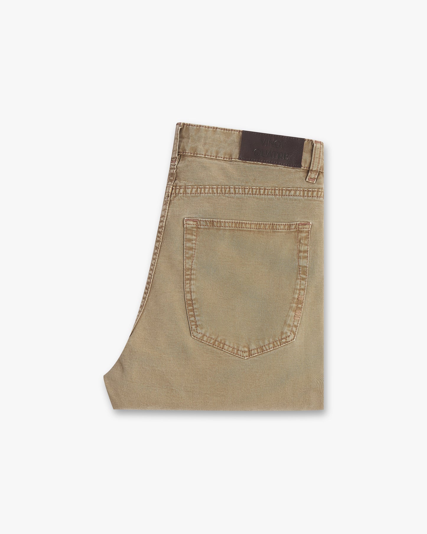 Vingt Quatre Taper Fit Tobacco Jeans