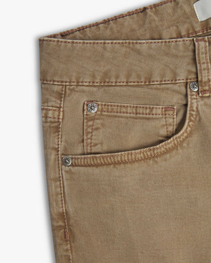 Vingt Quatre Taper Fit Tobacco Jeans