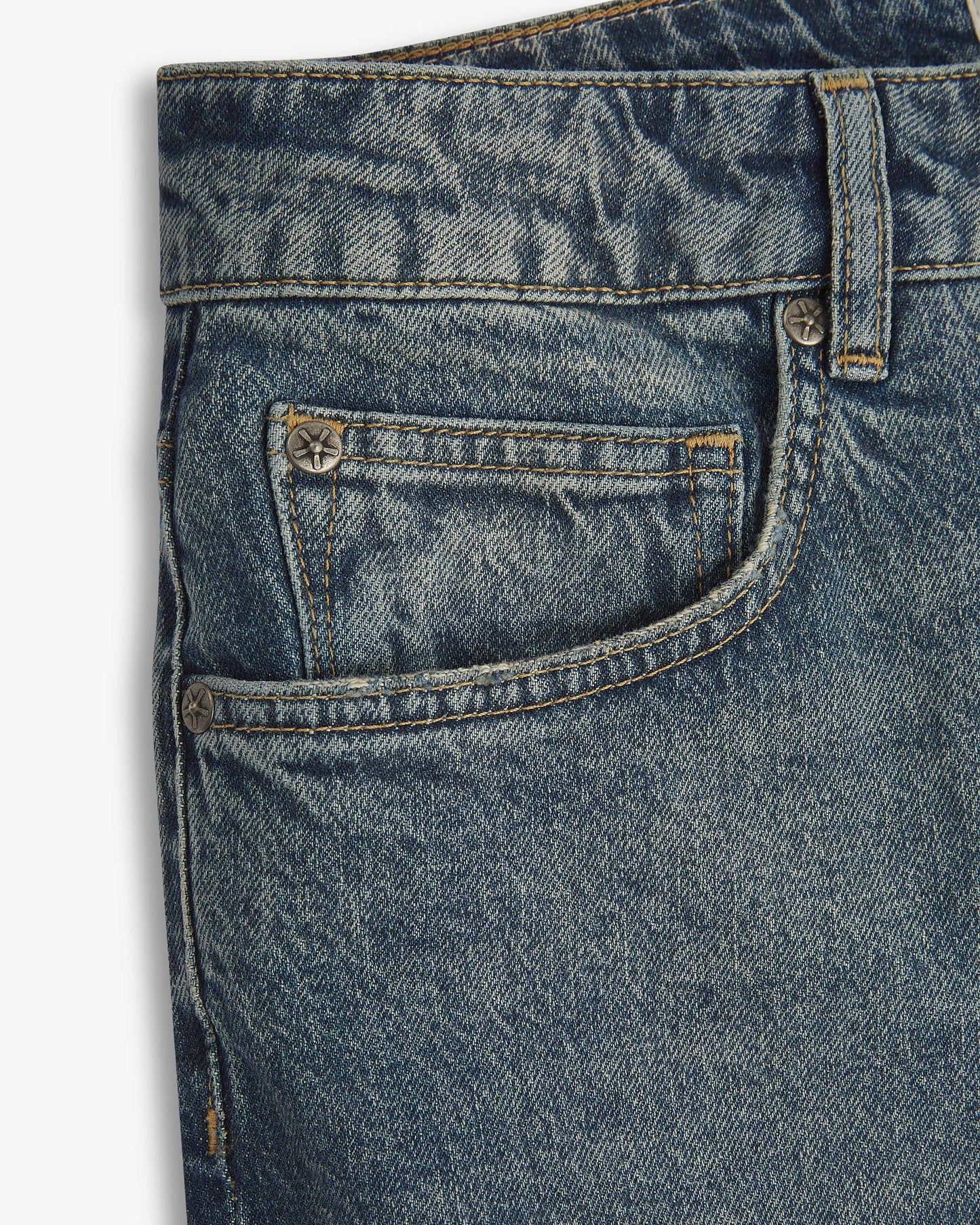 Vingt Quatre Straight Fit Vintage Wash Jeans