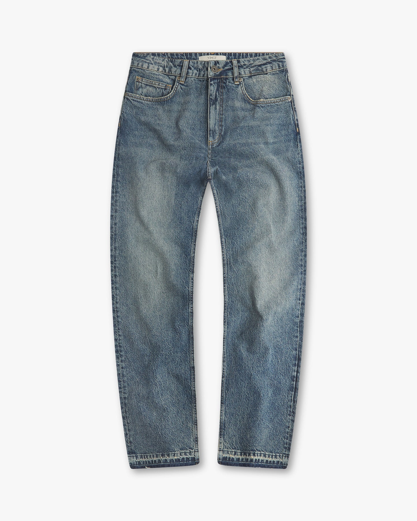 Vingt Quatre Straight Fit Vintage Wash Jeans